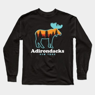 Adirondacks New York Moose Long Sleeve T-Shirt